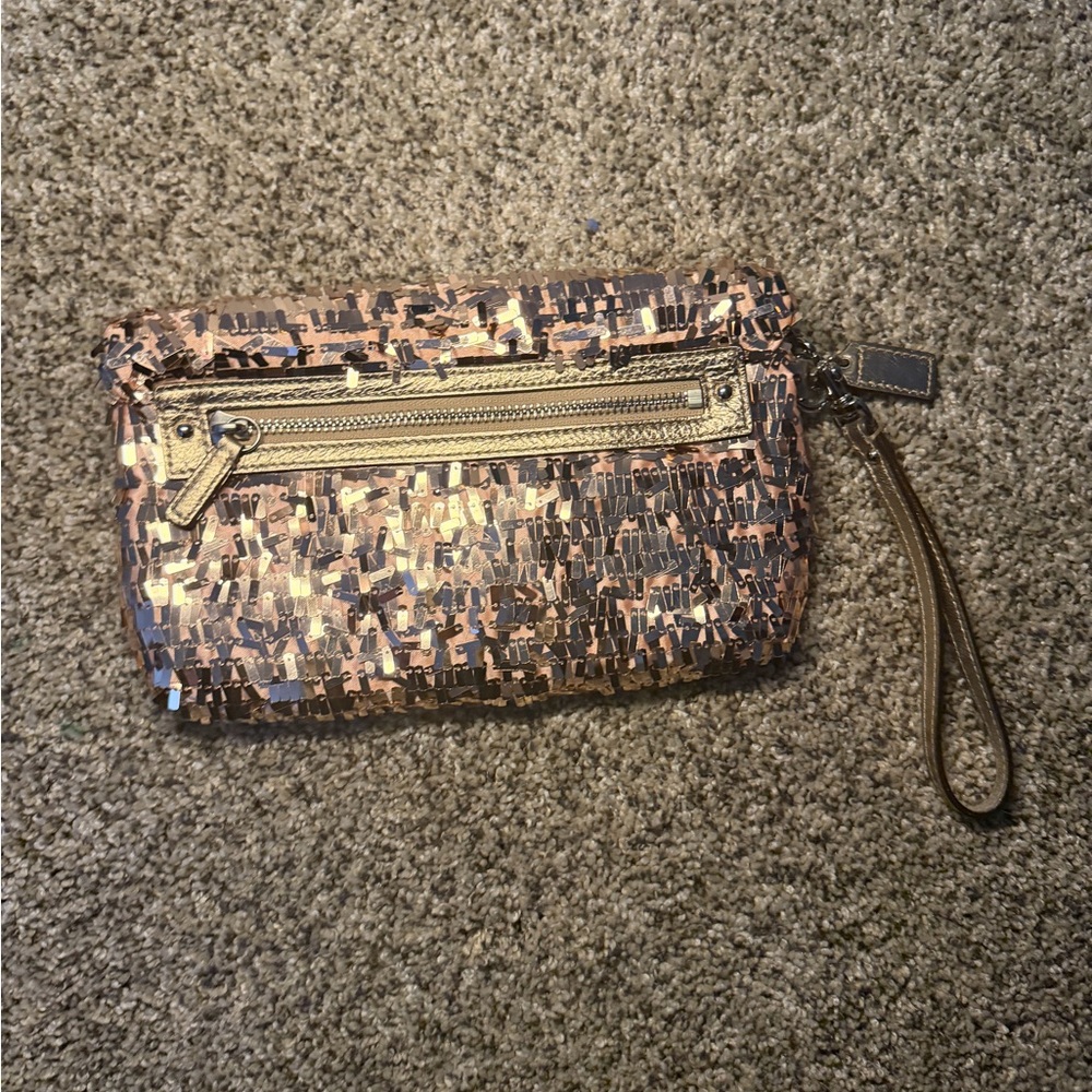 Coach Rose gold Sequin Clutch - Picture 2 of 5